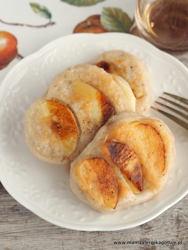 Wegańskie racuchy jogurtowe bez glutenu, bez cukru, bez mleka, bez jajek